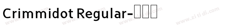 Crimmidot Regular字体转换